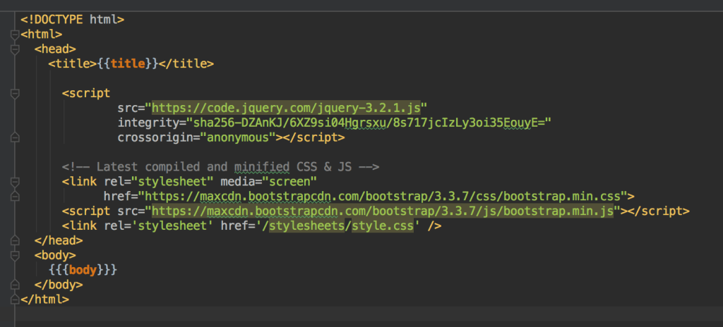 Use Handlebars and Express in Node.js Stone Soup Programming