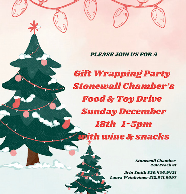 Gift Wrapping Party Stonewall Chamber of Commerce