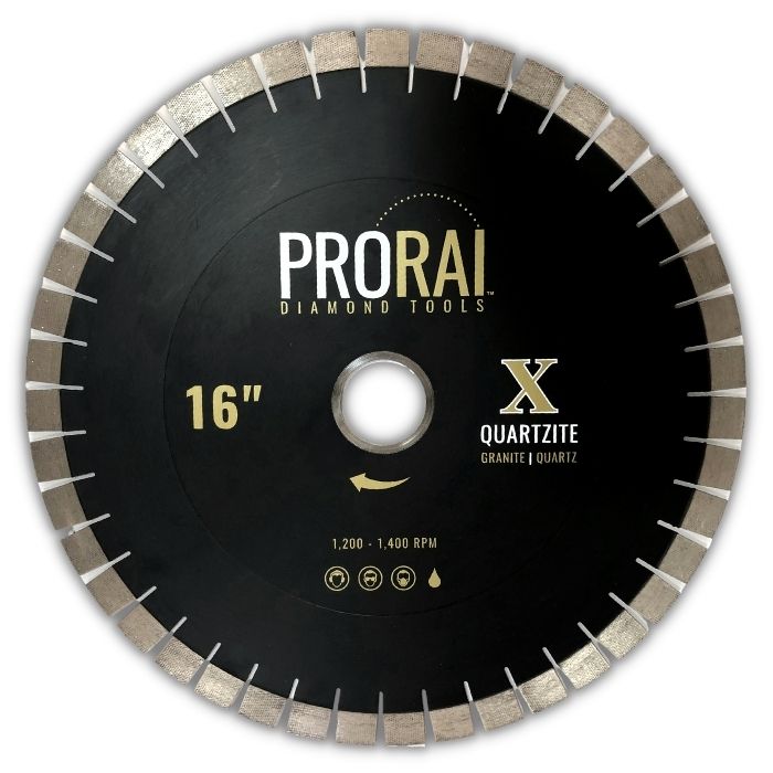 ProRai™ Diamond Tools Premium Quartzite Bridge Saw Blade with Pre