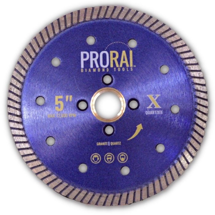 ProRai™ Diamond Tools Premium Quartzite Turbo Blade 5″ Stone West®