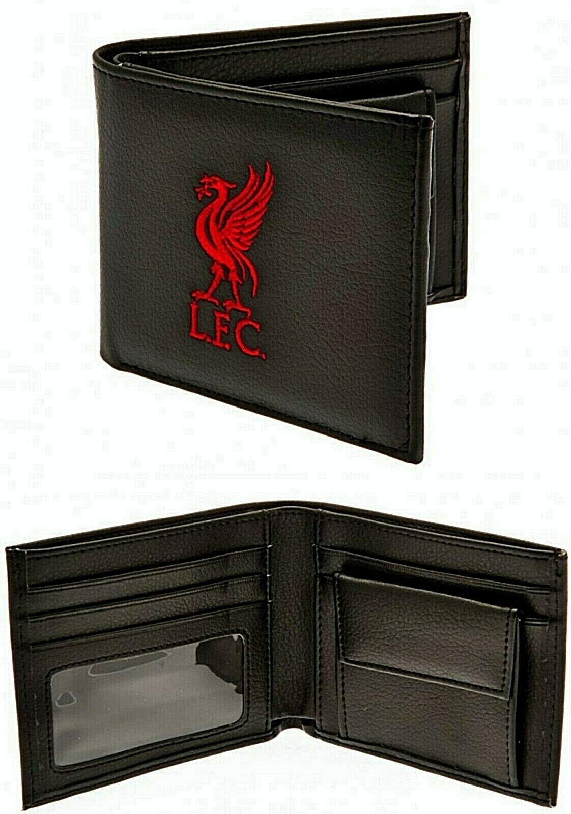 Liverpool FC Mens Official Pocket Coin Wallet With Embroidered Football