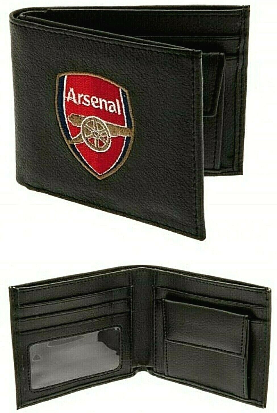 ARSENAL FC Mens Wallet Official Pocket Coin Wallet With Embroidered