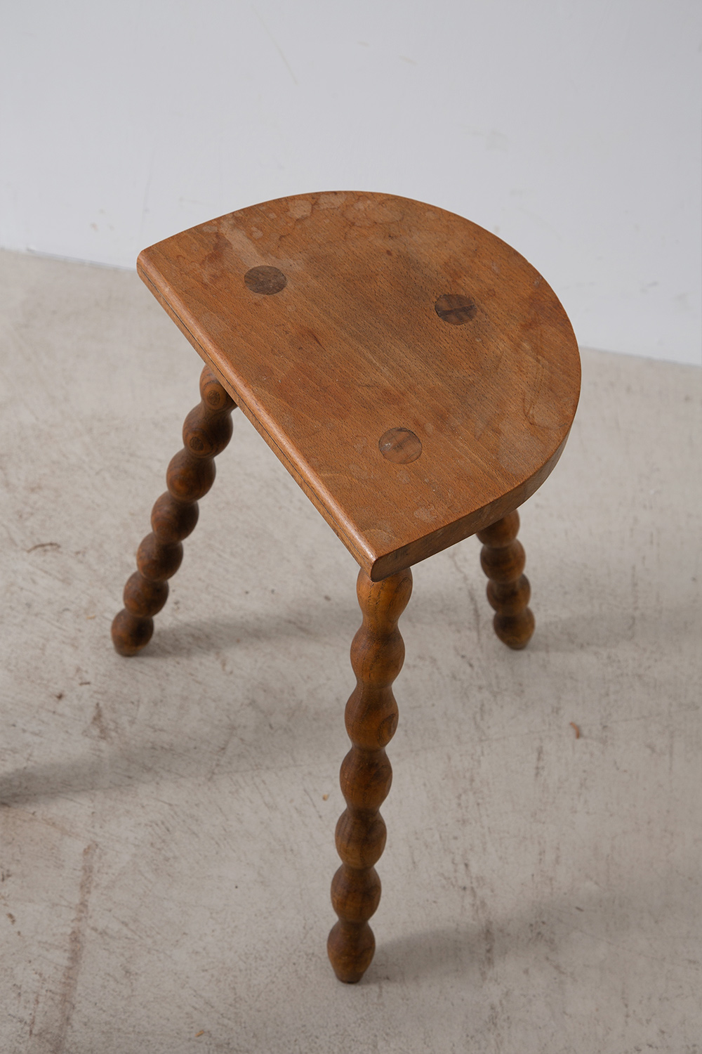 stoop Vintage Table and Stools Set in Wood