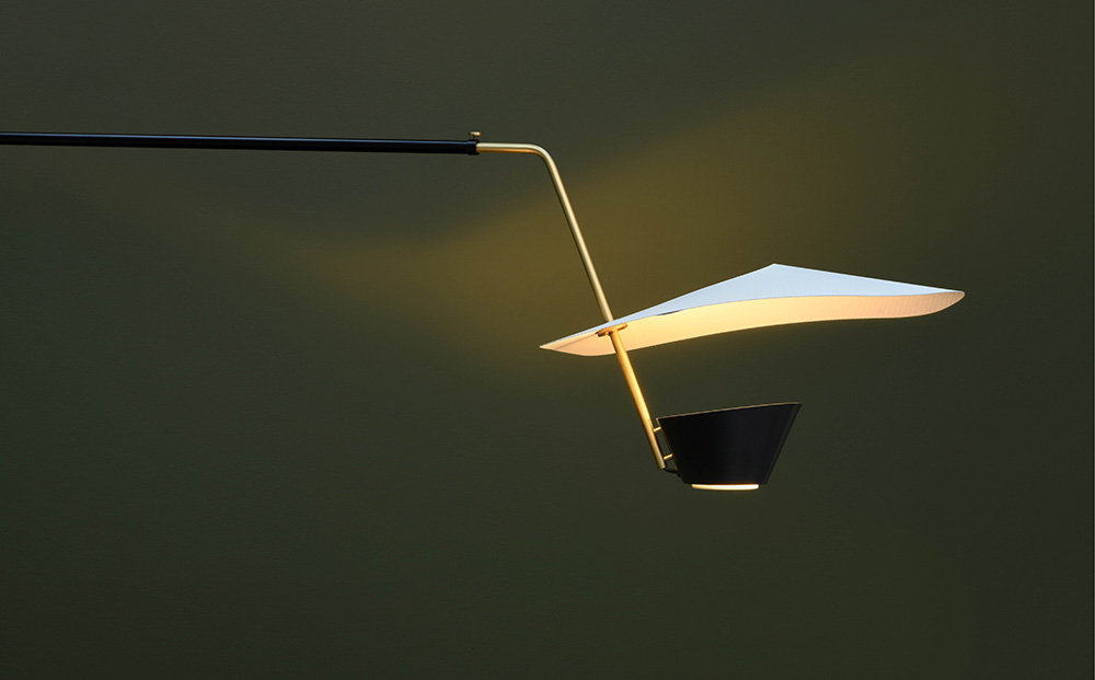 stoop G25 Wall Lamp by Pierre Guariche for Sammode Studio in Steel