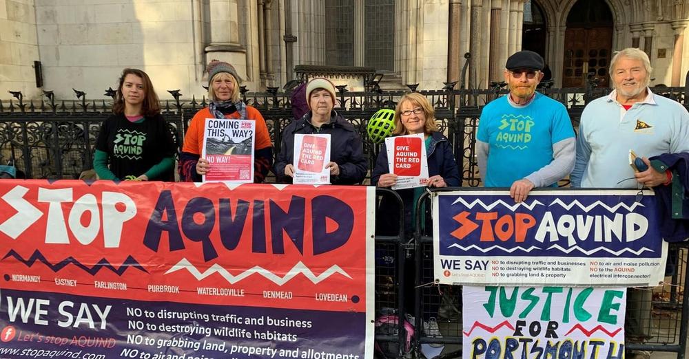 Stop Aquind at The Royal Court of Justice in London