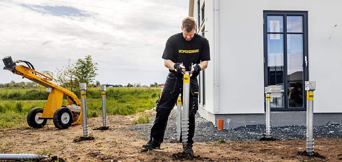 INSTALLING GROUND SCREWS Stop Digging UK