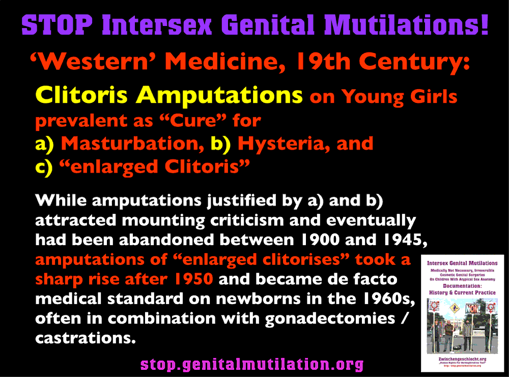 INTERSEX FACT SHEET ‘Western Genital Mutilation’, UPR 14, 2012