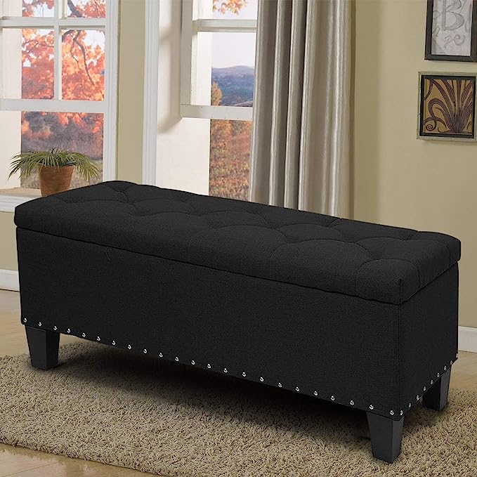16 Best Black Storage Ottoman Picks To Hide Clutter Storables