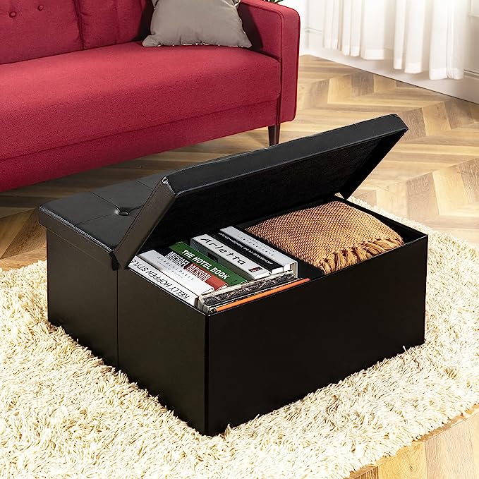 16 Best Black Storage Ottoman Picks To Hide Clutter Storables