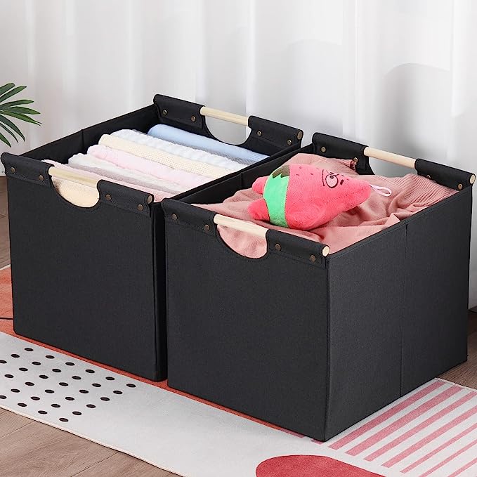 11 Lovely Black Storage Baskets for Cleaning Out Your Clutter Storables
