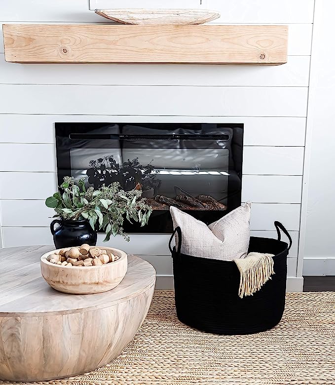 11 Lovely Black Storage Baskets for Cleaning Out Your Clutter Storables