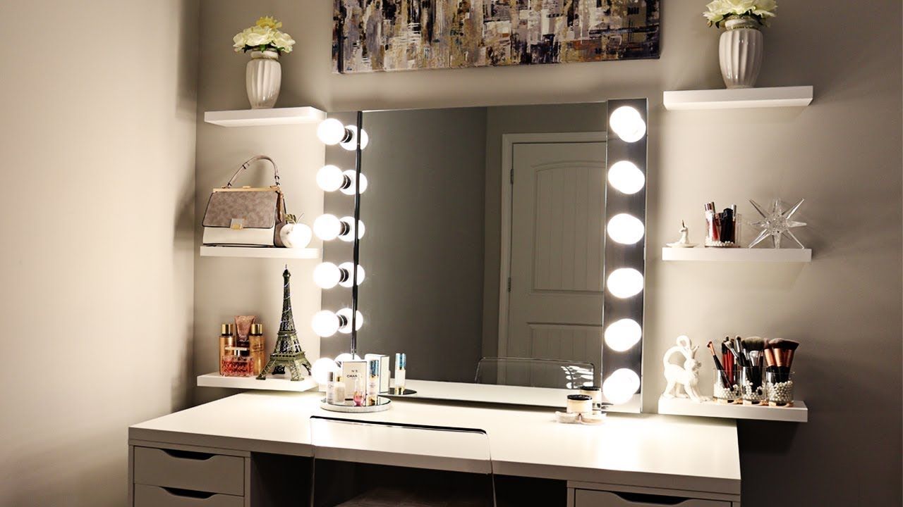 How To Build A Vanity Mirror With Lights Storables