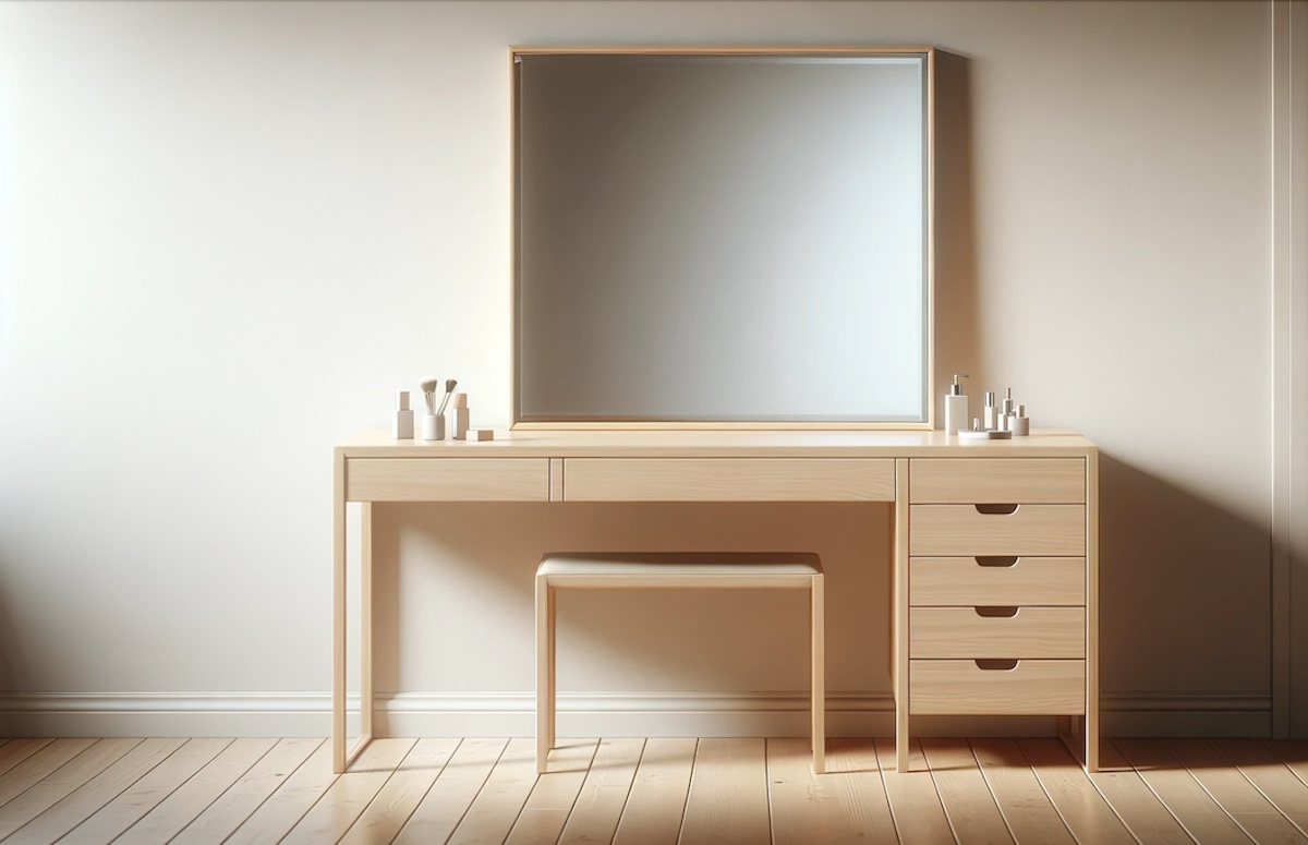 How To Turn Desk Into Vanity Storables