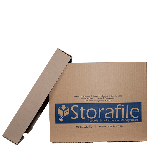 Archive Box Large + Lid 43cm x 32.5cm x 36cm Storafile