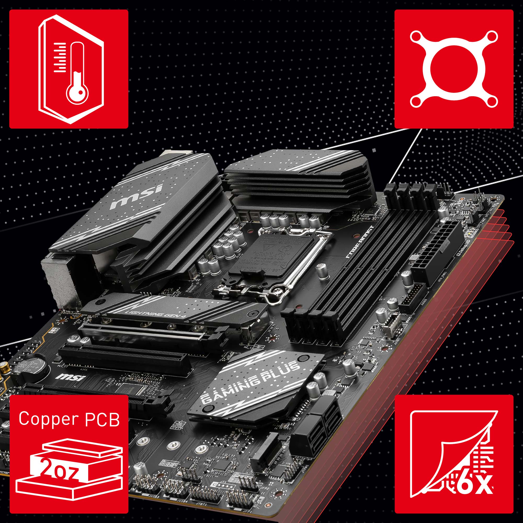 MSI B760 Gaming Plus WIFI DDR5 LGA 1700 ATX Motherboard — Computer Orbit