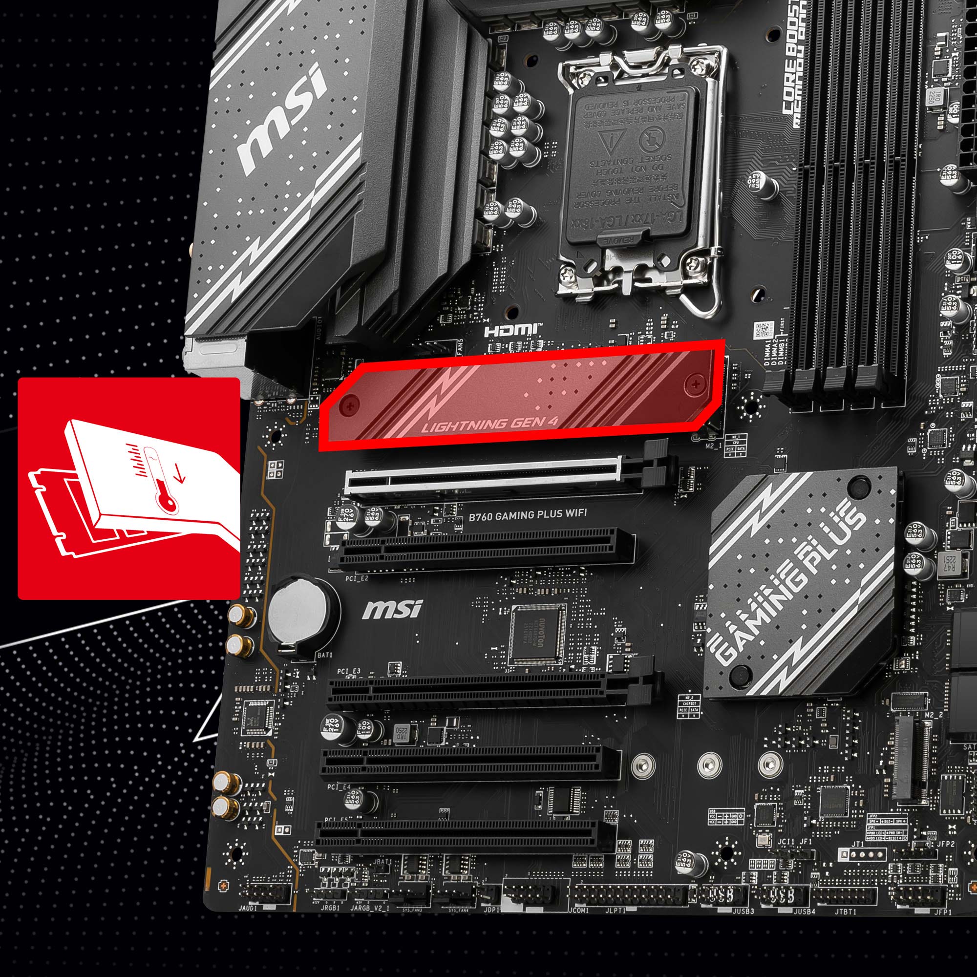 MSI B760 Gaming Plus WIFI DDR5 LGA 1700 ATX Motherboard — Computer Orbit