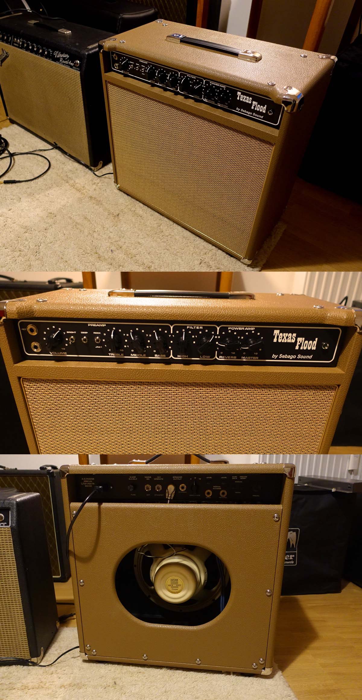 2016 Sebago "Texas Flood" (based on Dumble Steel String Singer) 1 x 12