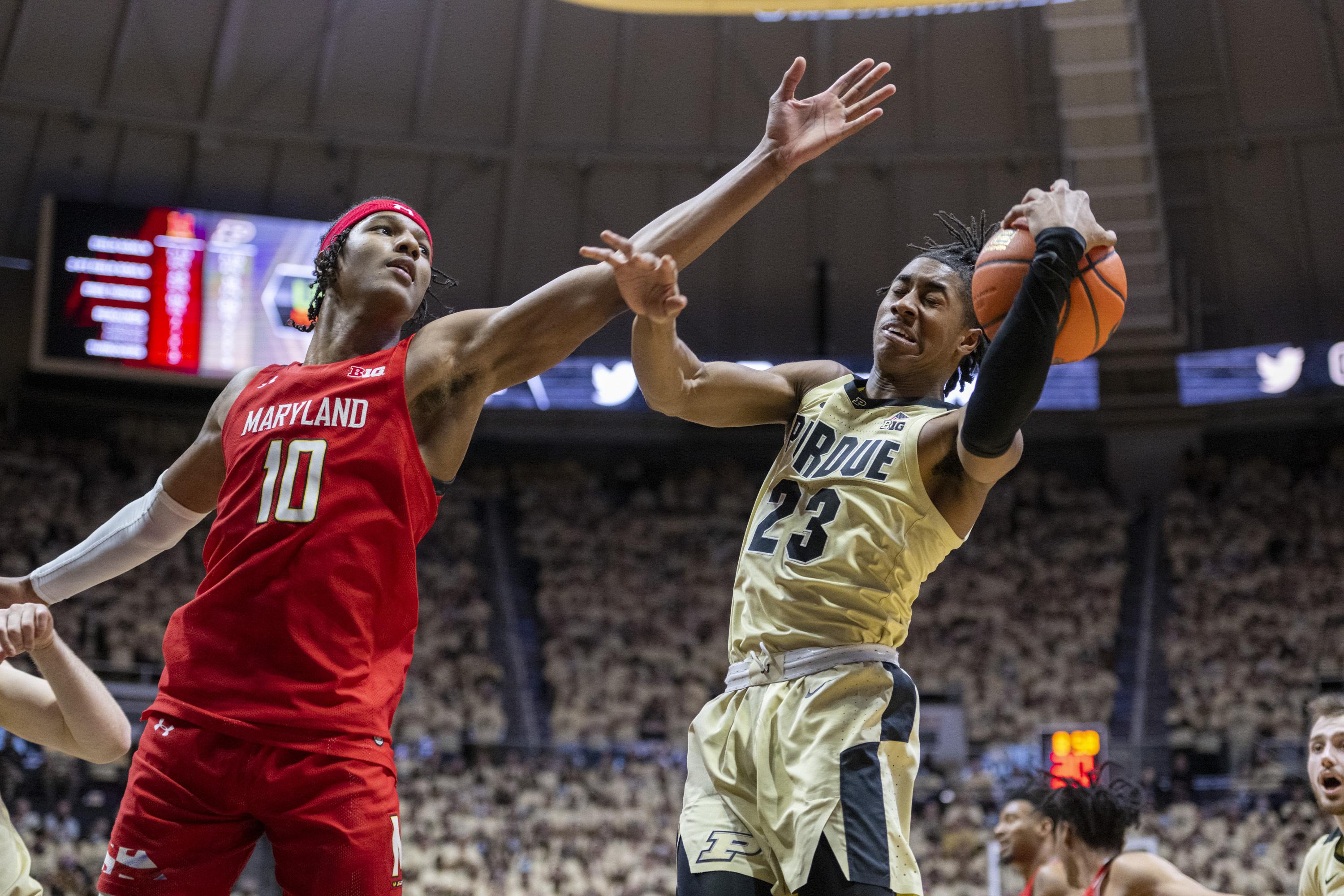 Williams' late block preserves No. 3 Purdue's win over Terps AP News