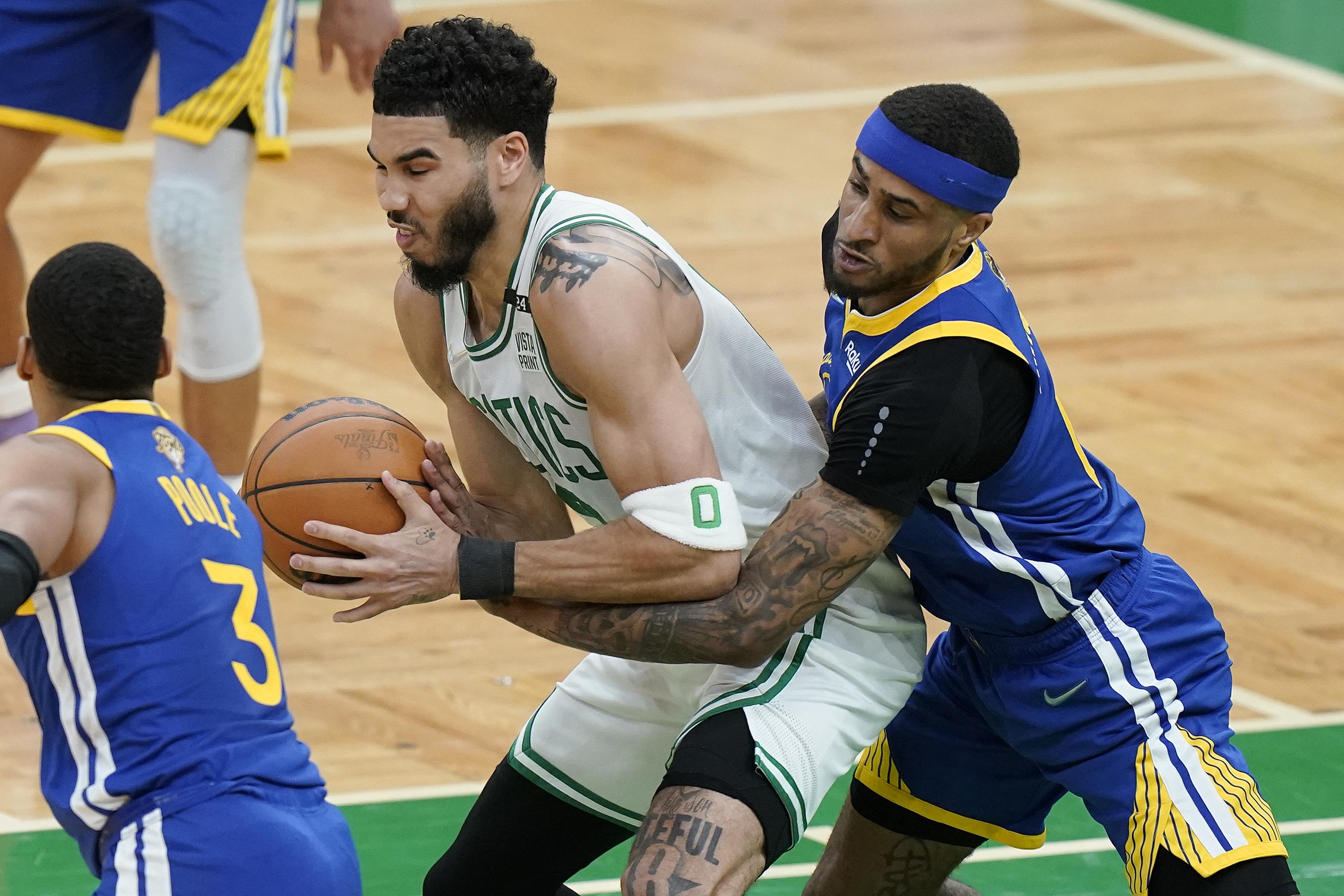 After good rise, Tatum, Celtics fall flat late in NBA Finals AP News