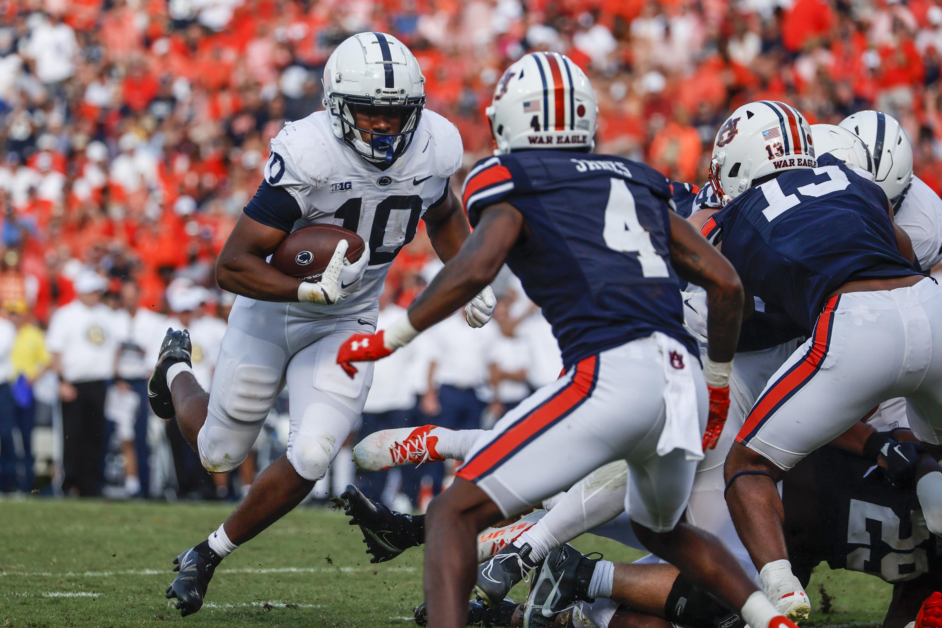 Freshman backs power No. 22 Penn State past Auburn, 4112 AP News