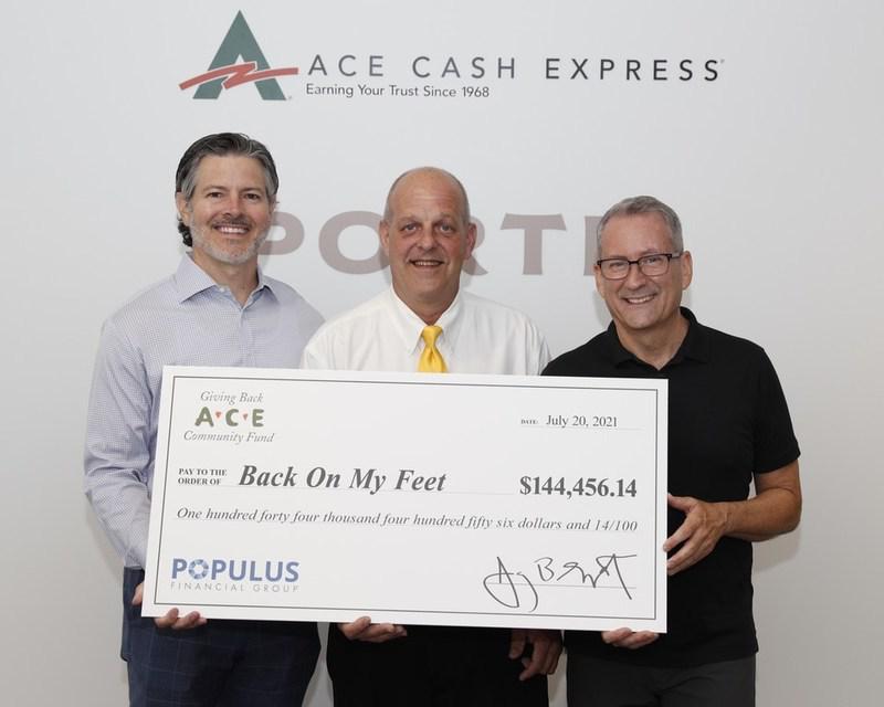 ACE Cash Express Transforms Lives by Raising 144,456 for Back on My