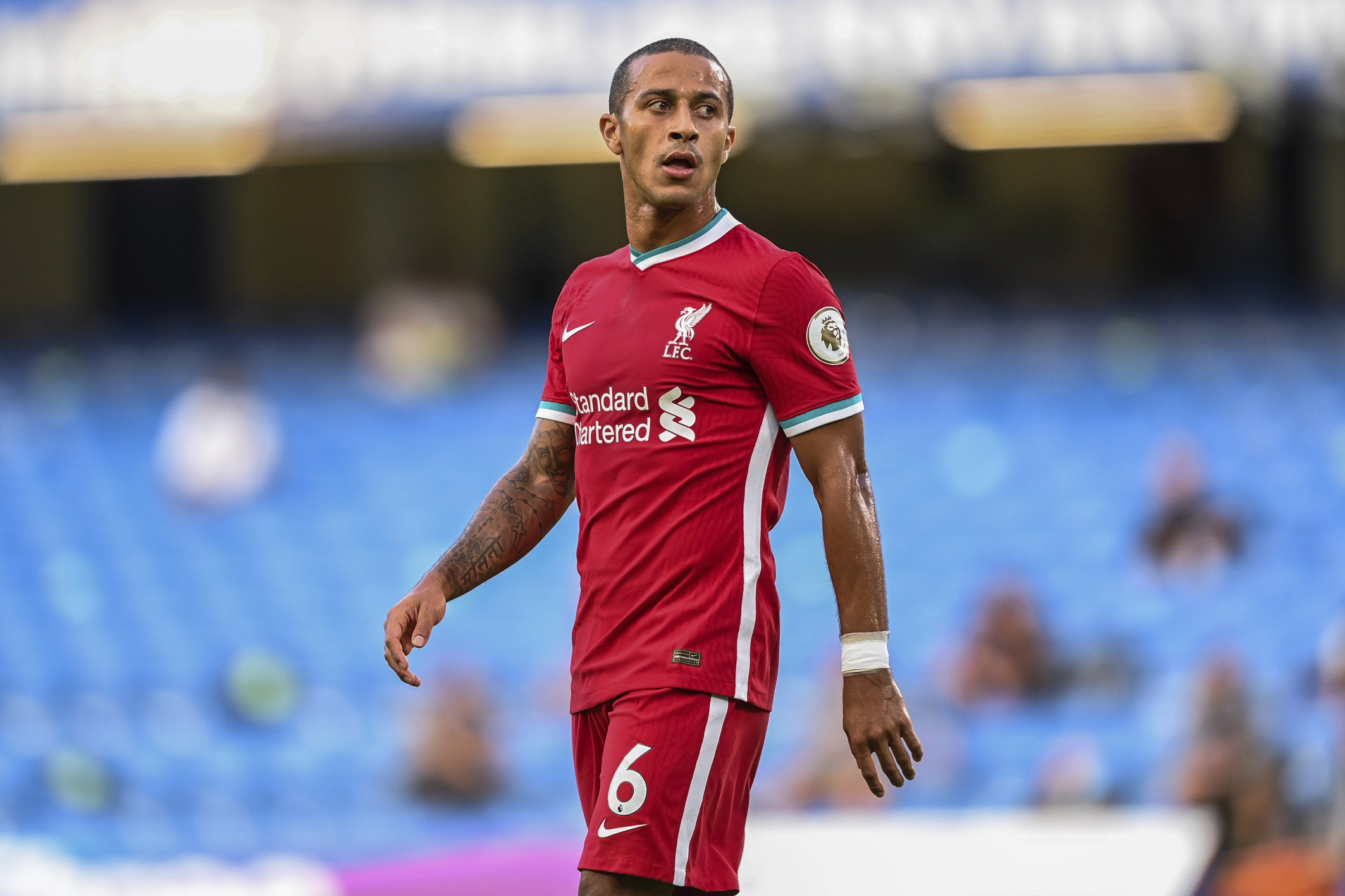 Liverpool midfielder Thiago Alcantara contracts COVID19