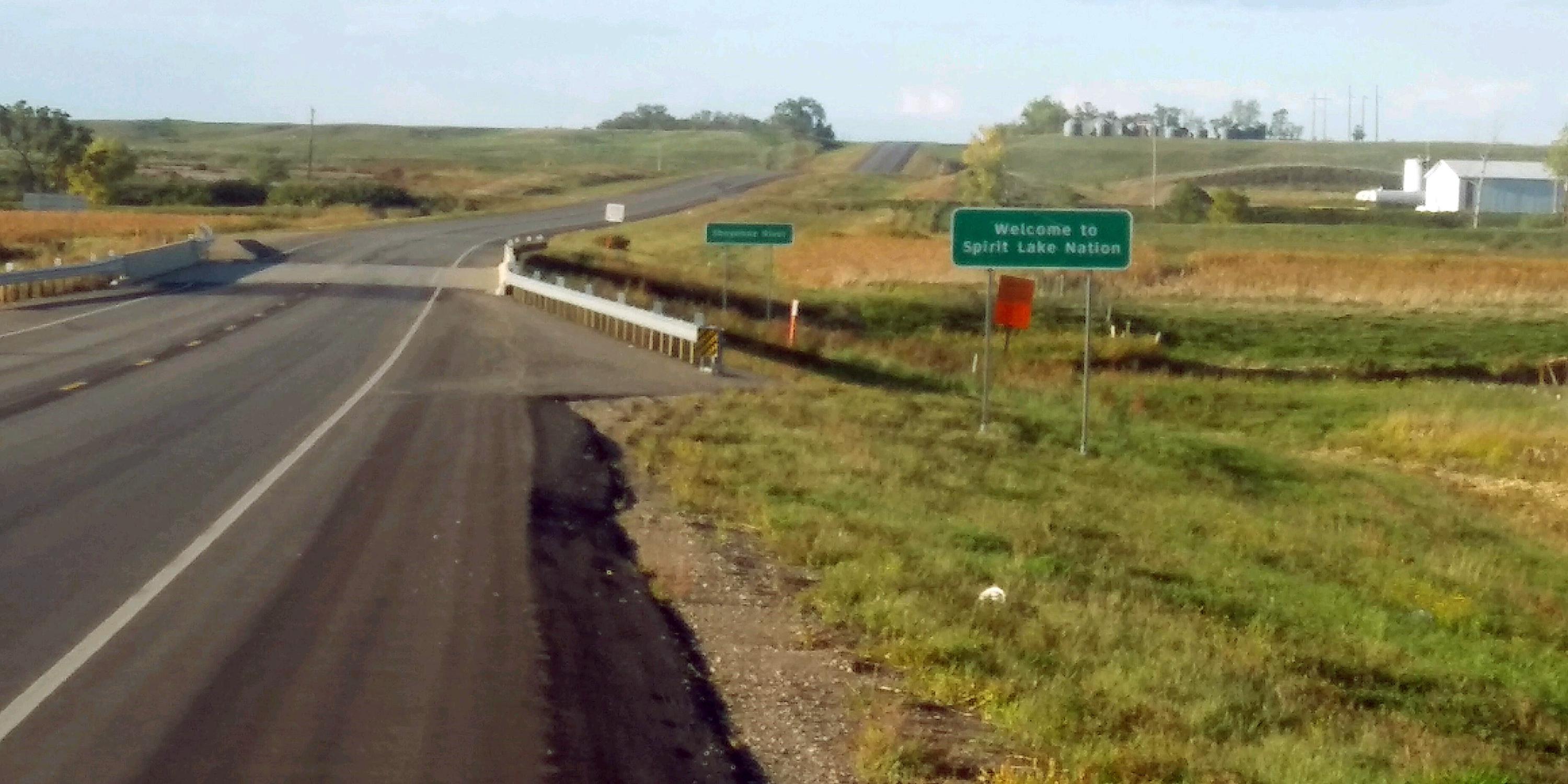 After years of futility, Spirit Lake gets new border signs AP News
