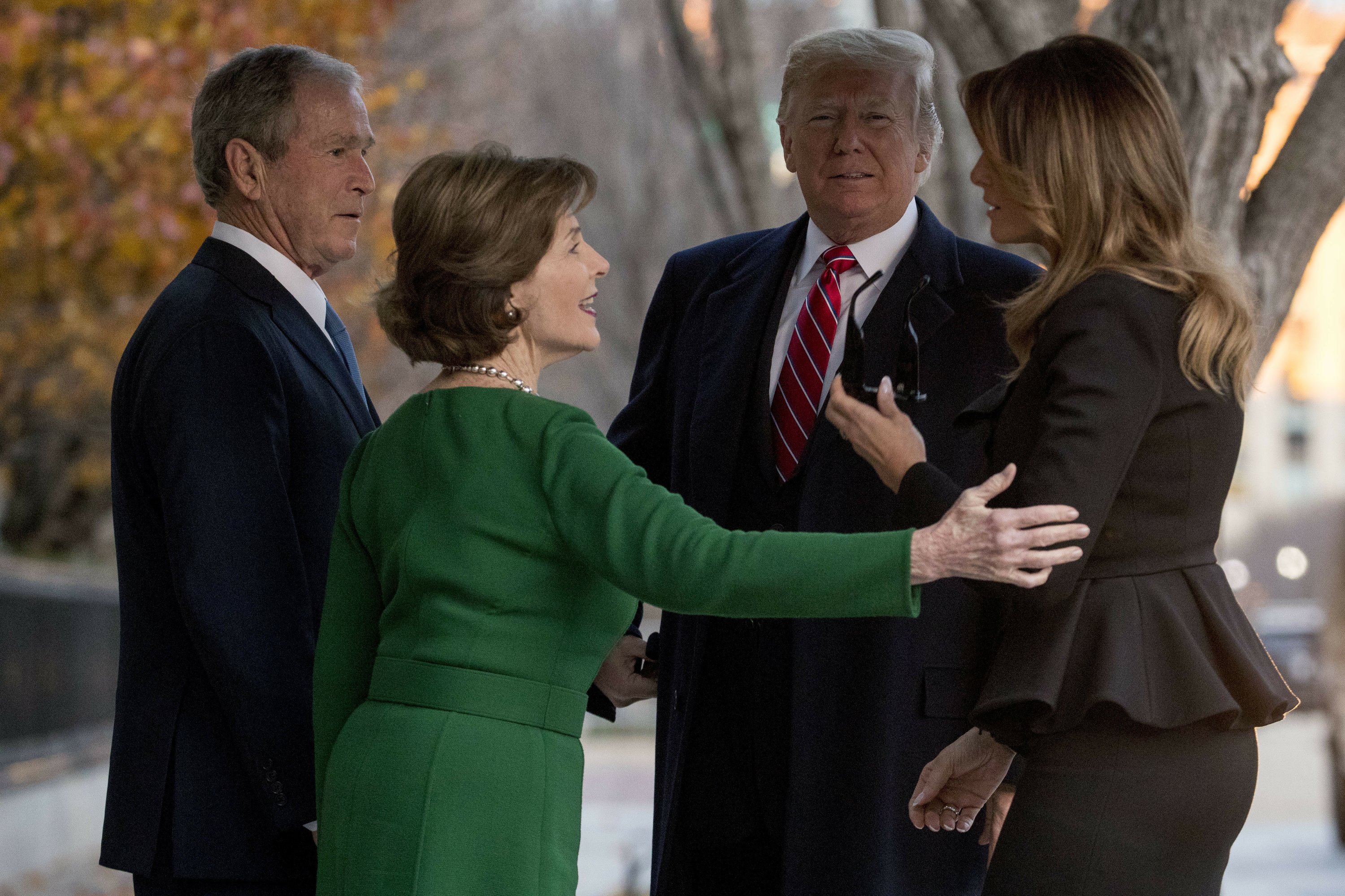 Where Will Laura And George Bush Spend Christmas This Year 2023 Laura Bush Tour of White House Christmas decor was 'sweet'