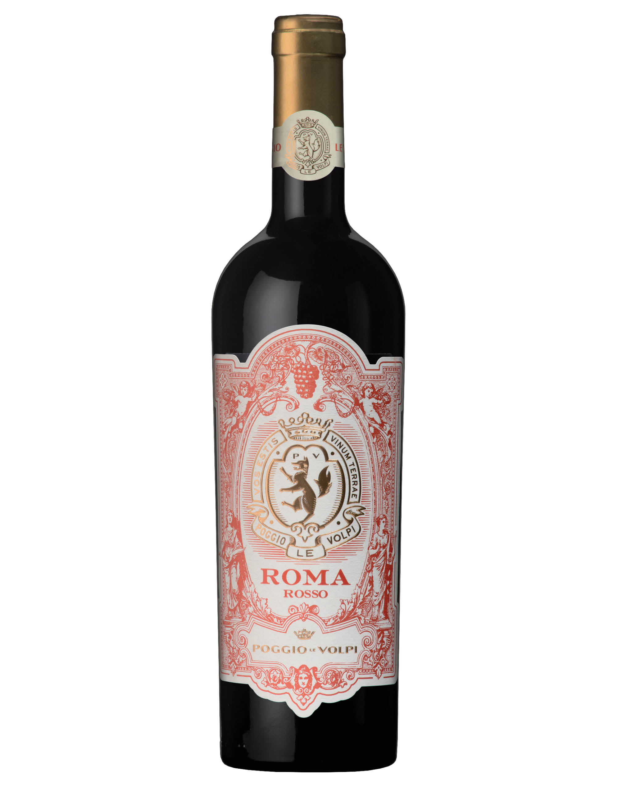 Roma DOC Poggio Le Volpi 2018 0,75 ℓ, vino rosso