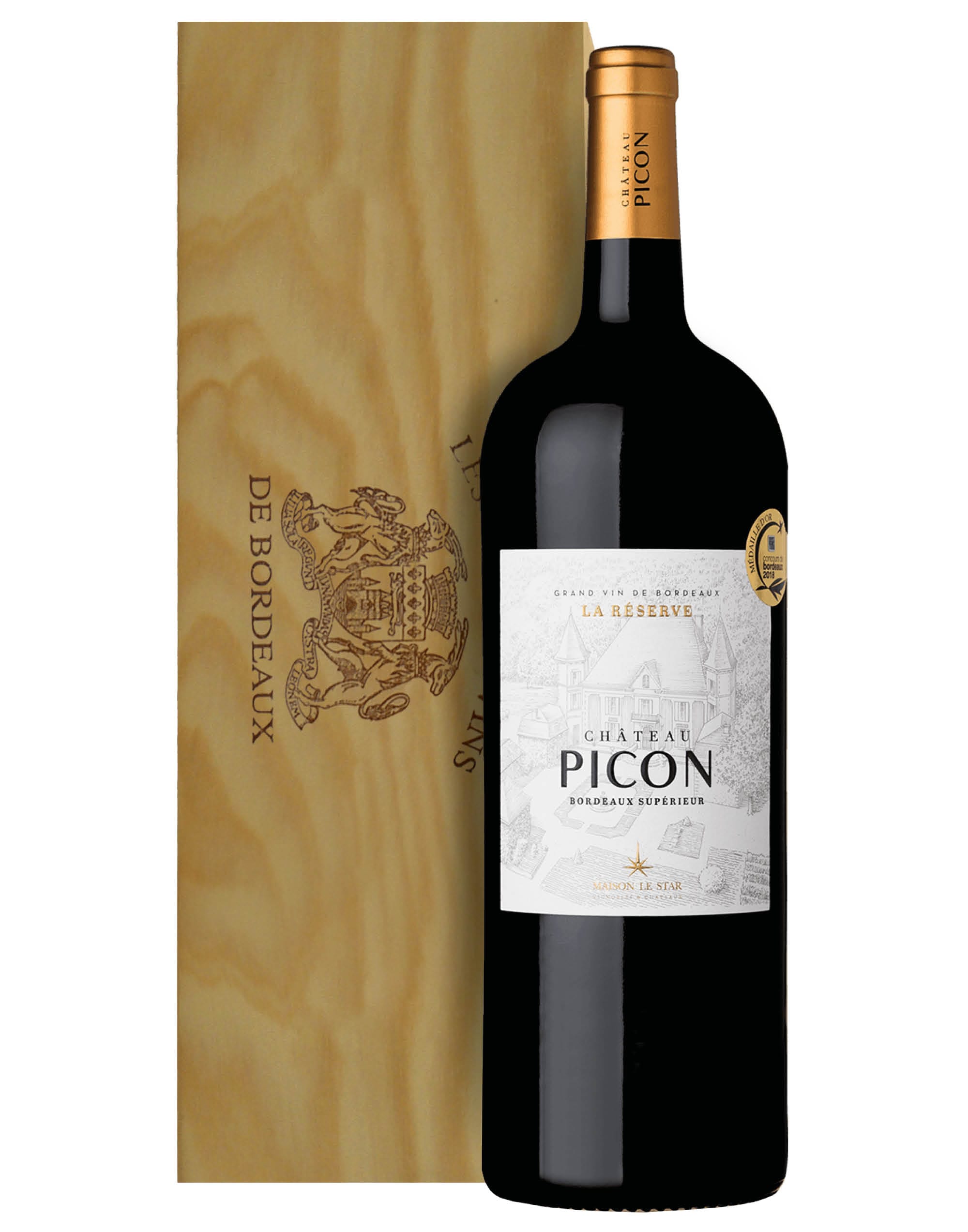 Bordeaux Supérieur AOC La Réserve Château Picon 2016 Magnum 1,5 ℓ,