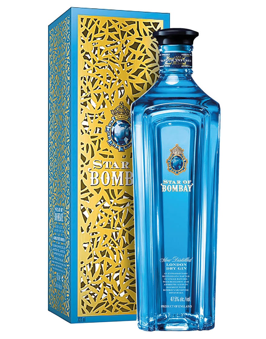 Star of Bombay London Dry Gin Bombay Sapphire 0,7 L, Avec caisse