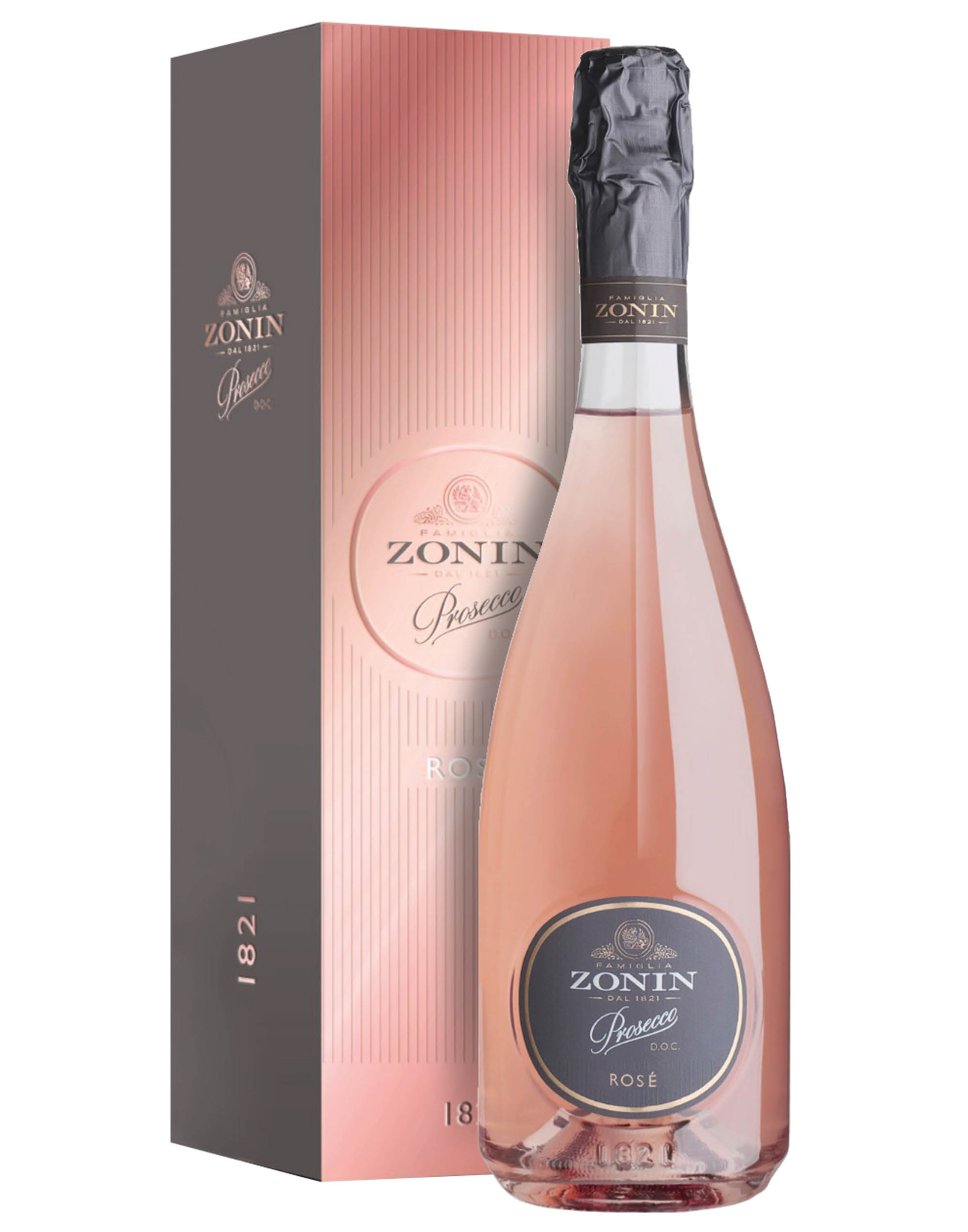 Prosecco Brut Rosé DOC 1821 Zonin 0,75 ℓ, Bottle case
