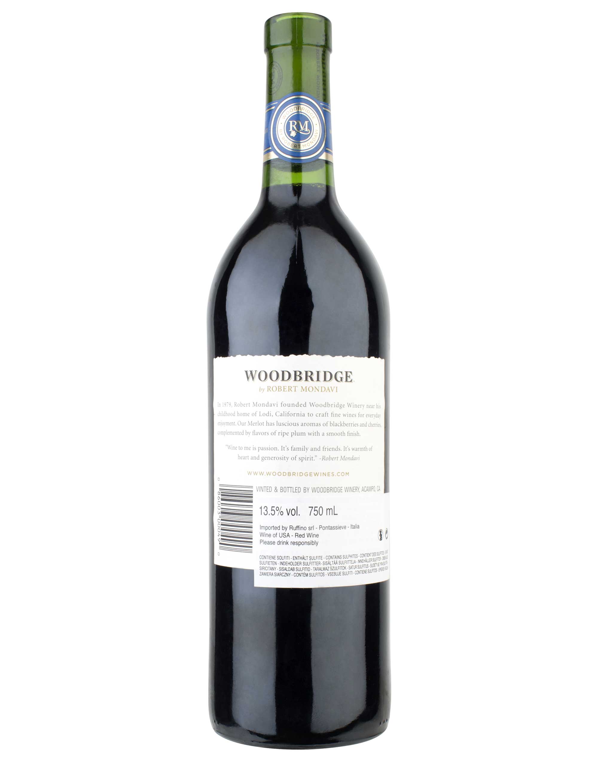 Woodbridge Merlot Robert Mondavi 2013 0,75 L, vino rosso