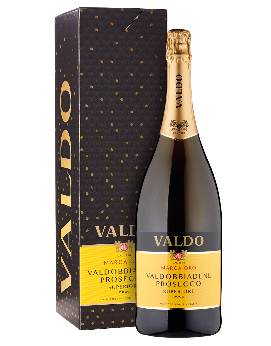 Valdobbiadene Prosecco Superiore Extra Dry DOCG Marca Oro Valdo