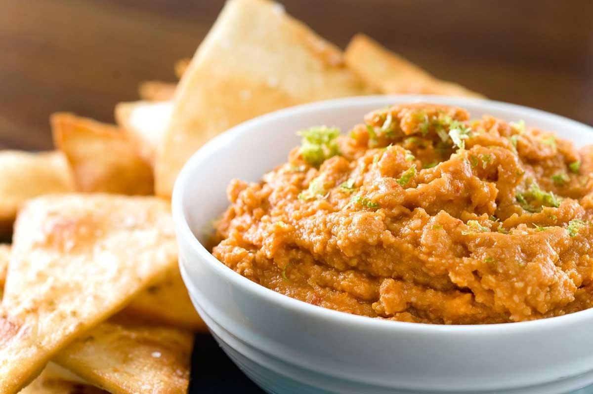 Dip de garbanzo con chipotle de 252.2 Kcal Receta fácil en la app Avena