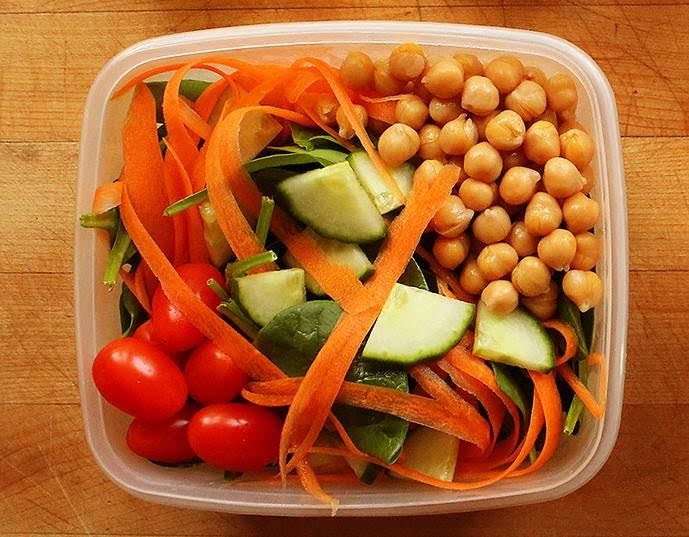 Ensalada de garbanzo de 232 Kcal Receta fácil en la app Avena