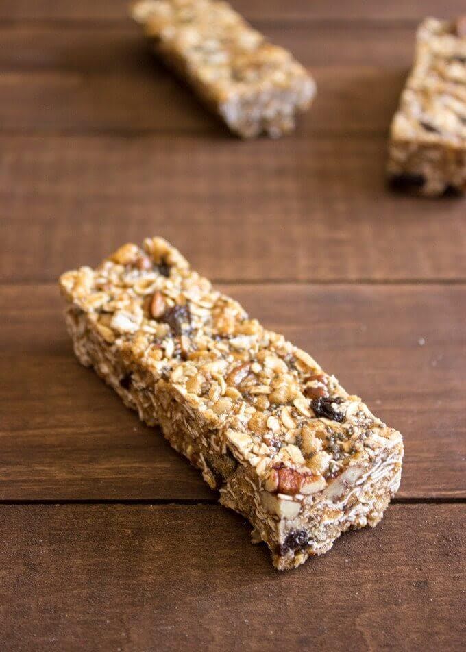 Barra de granola de 229.35 Kcal Receta fácil en la app Avena
