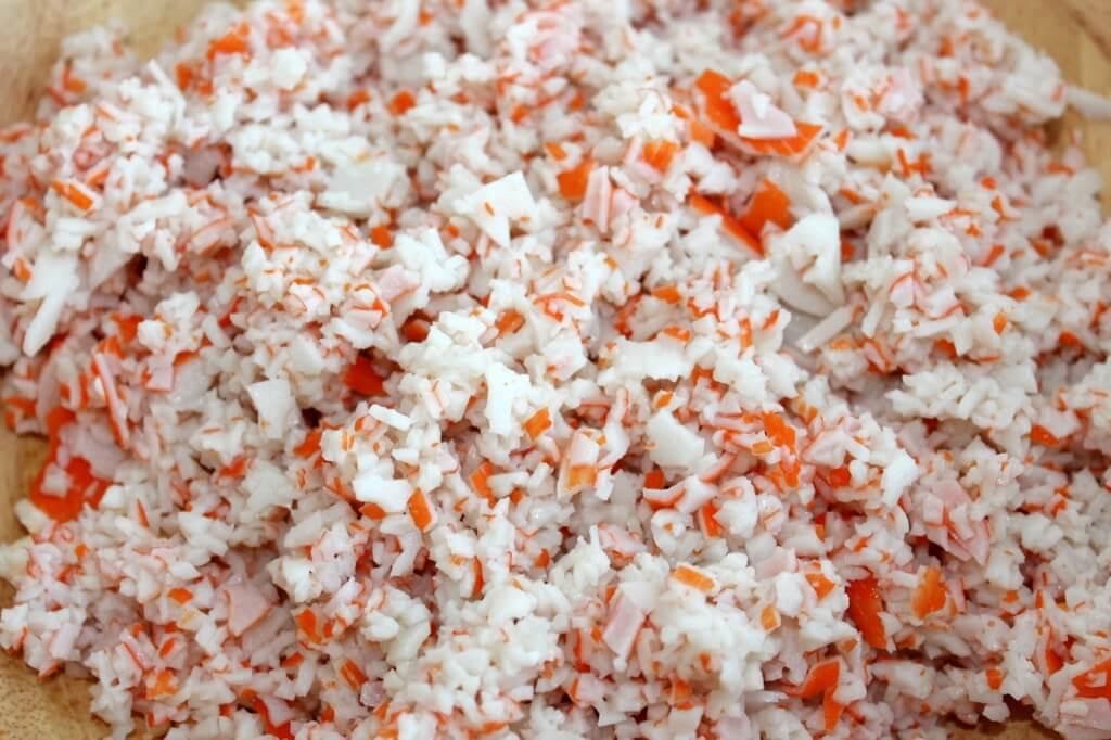 Ensalada de surimi de 185 Kcal Receta fácil en la app Avena