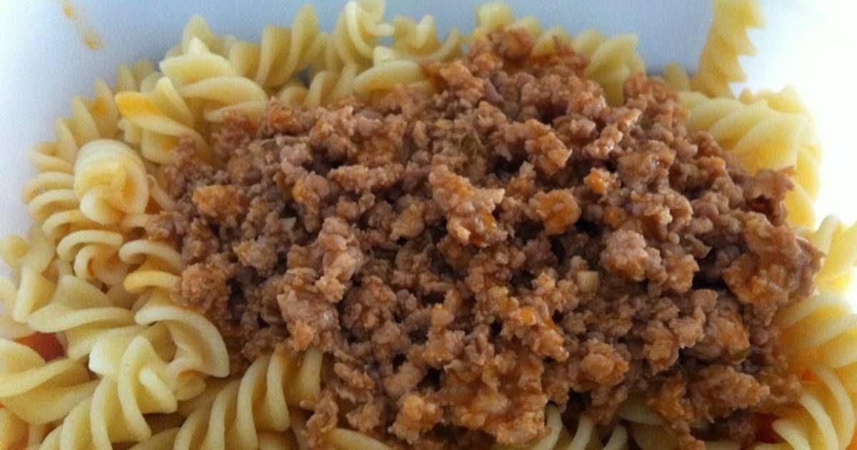 Pasta with turkey bolognese de 256 Kcal Receta fácil en la app Avena