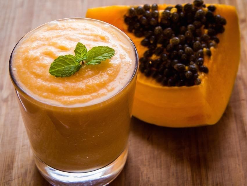 Papaya smoothie de 92 Kcal Receta fácil en la app Avena