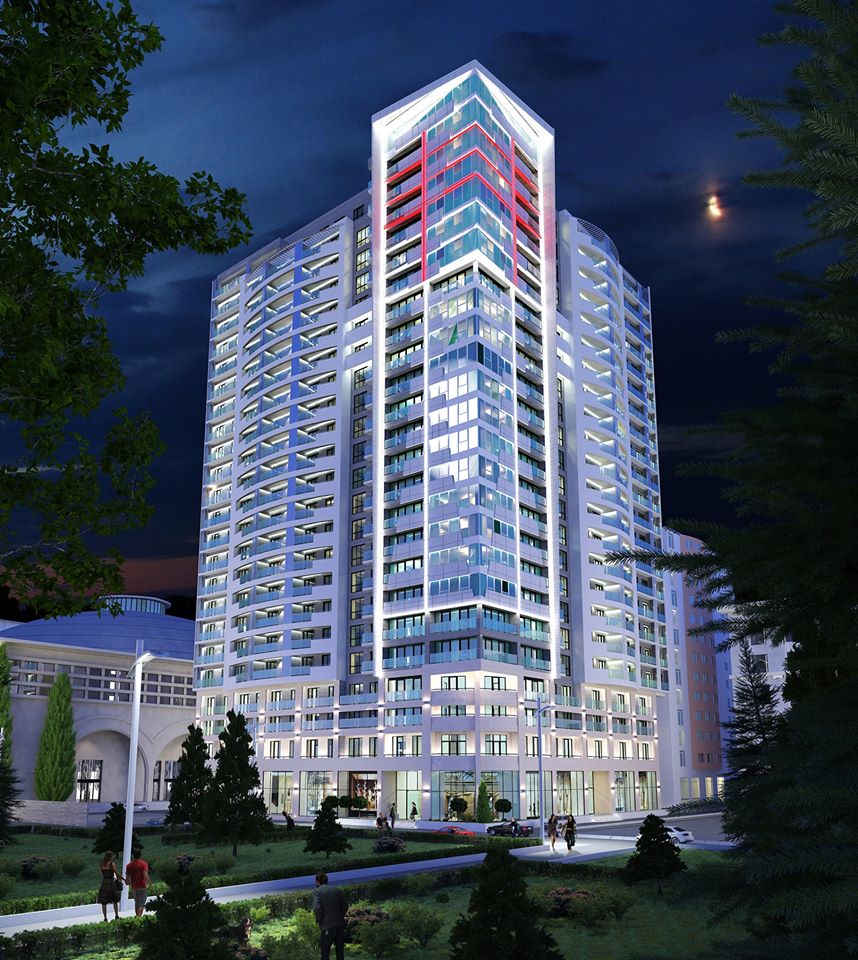 3bedroom apartment in Tbilisi, Orexus Tower, 95m², is available for