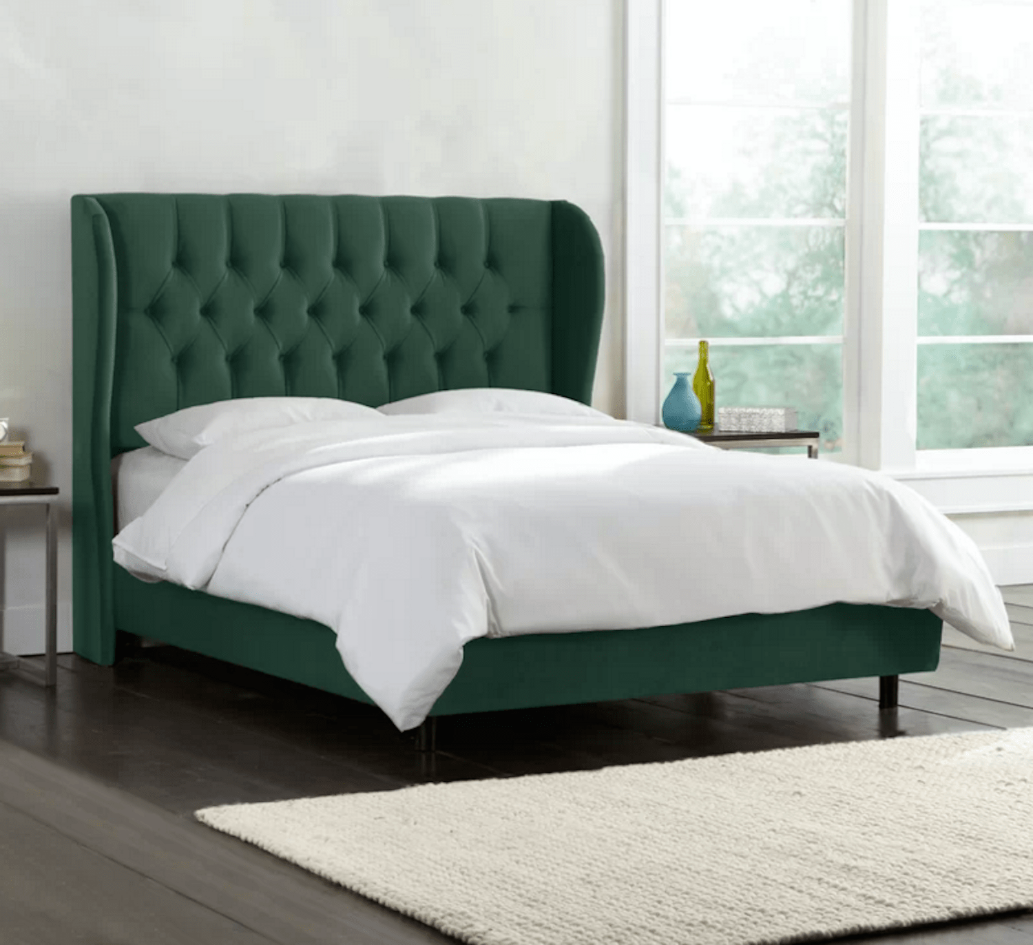Wing Chesterfield Fabric Upholstered Bed Frame Bedworld ireland