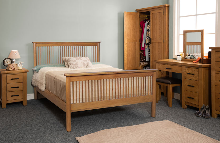 Sweet Dreams Jacob Oak Wooden Bed Frame Bedworld ireland