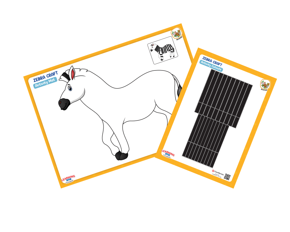 Animals Activity Zebra Craft ClassMonitor