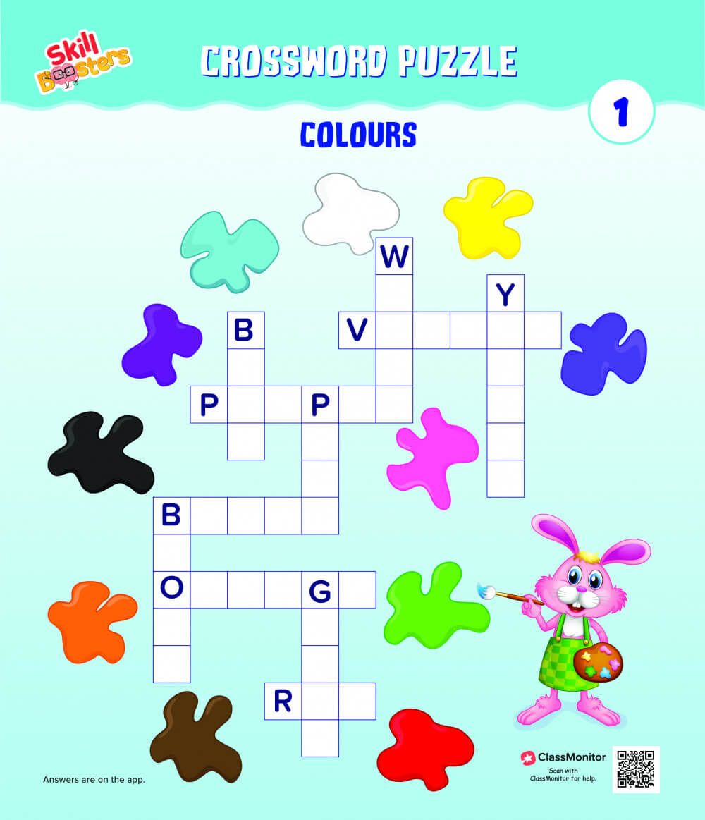 Crosswords Activity Crossword 1 Colours ClassMonitor