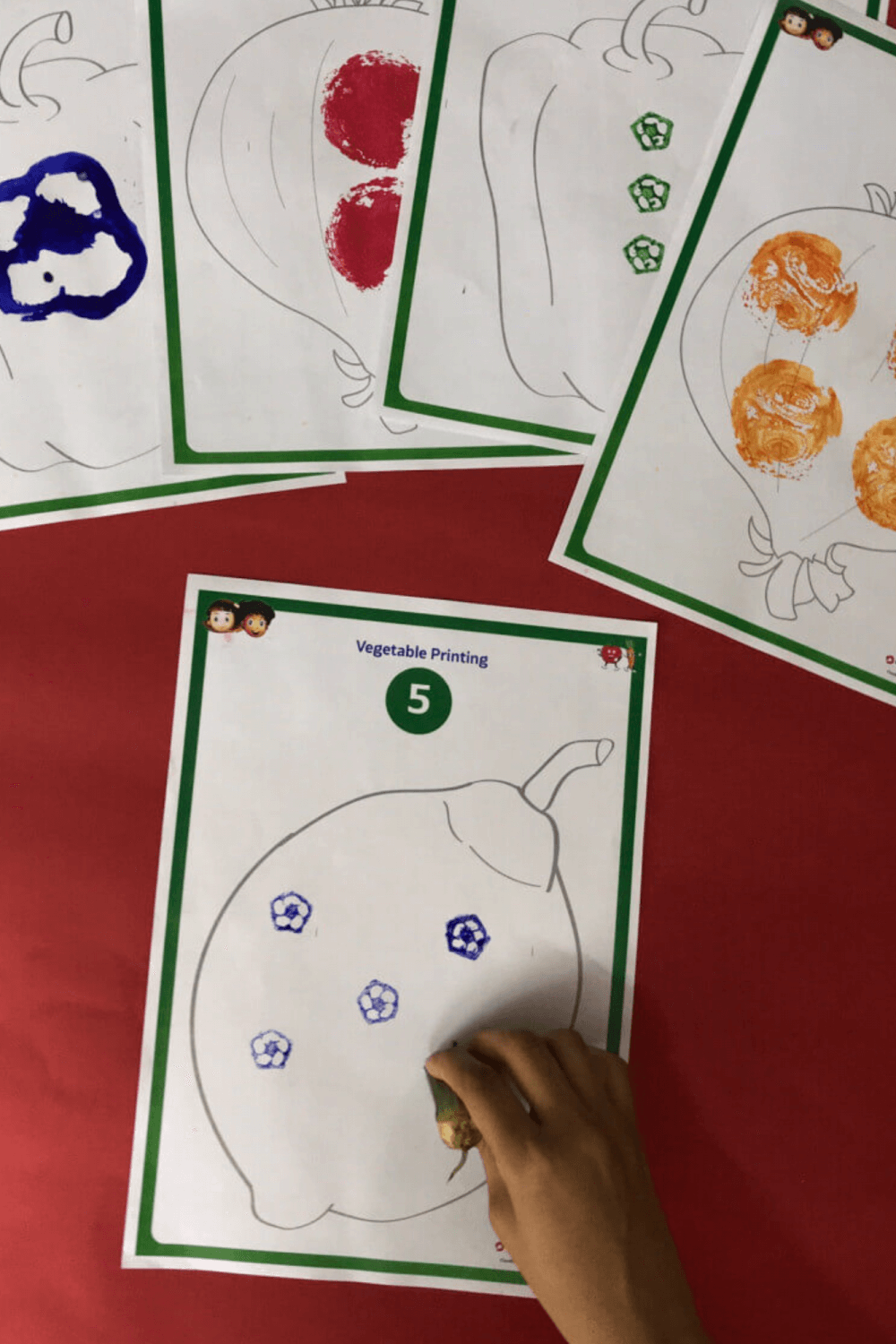 Fruits And Vegetable Activity Vegetable Printing Activity ClassMonitor