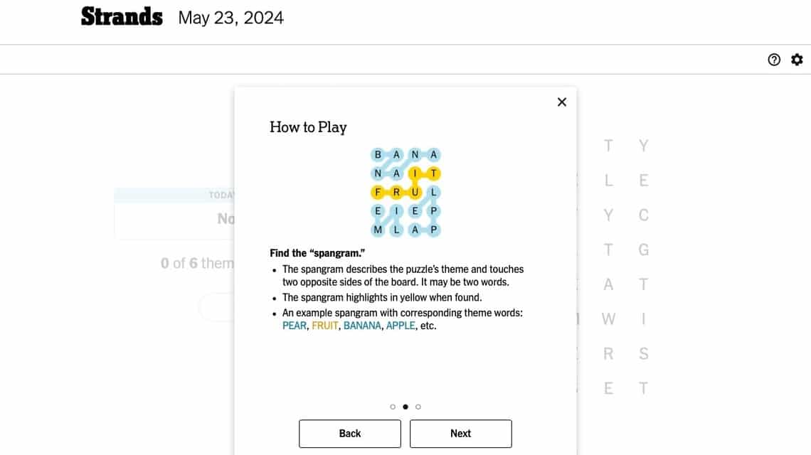 Mengenal Strands NYT Game Pencarian Kata dari New York Times