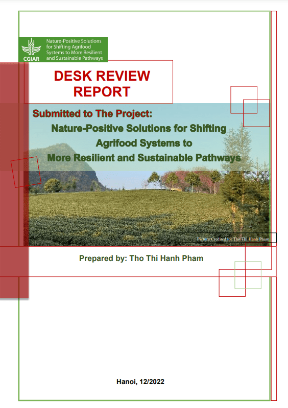 Desk review report on agrobiodiversity, agroecology/naturepositive