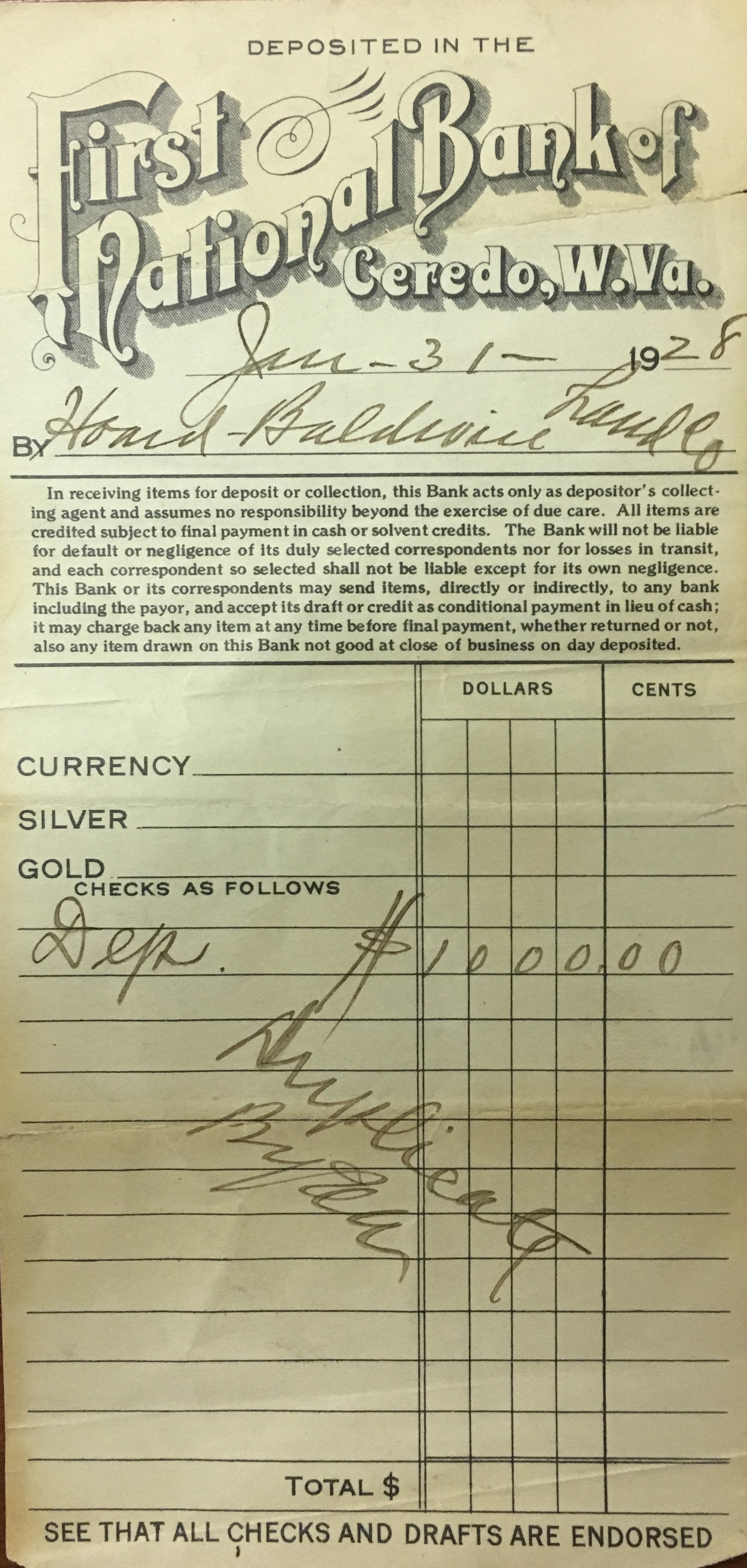 First National Bank of Ceredo Building Clio