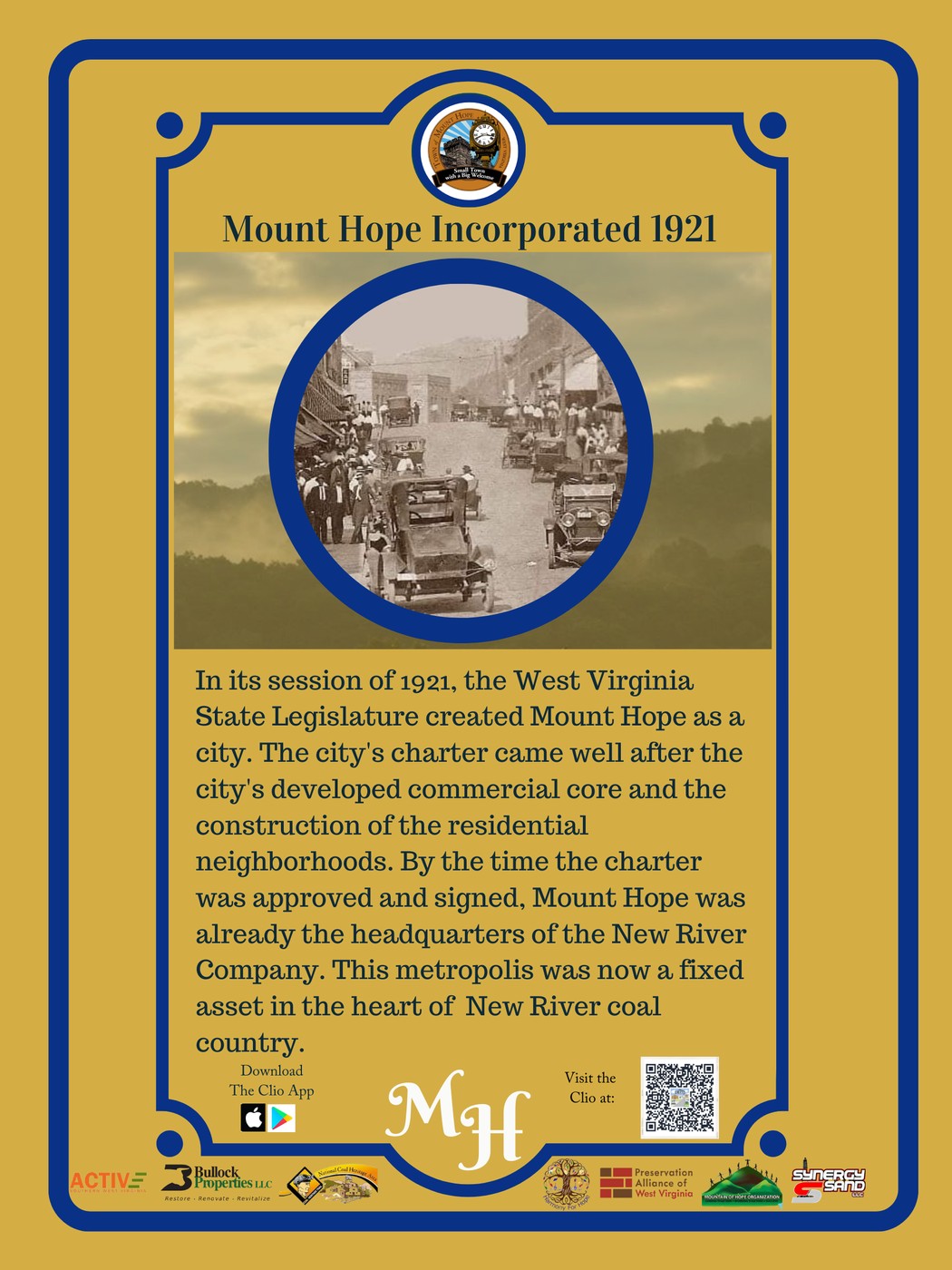 Mount Hope Incorporated 1921 Clio